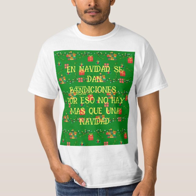 CAMISETA NO NATAL SÃO DADAS BÊNÇÃOS , (Frente)