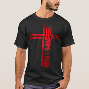 Camiseta No Nome de Jesus Eu Tooco Bateria Baterista Vintag