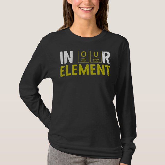 Camiseta No nosso laboratório de Ciências Elementares da Qu (Frente)