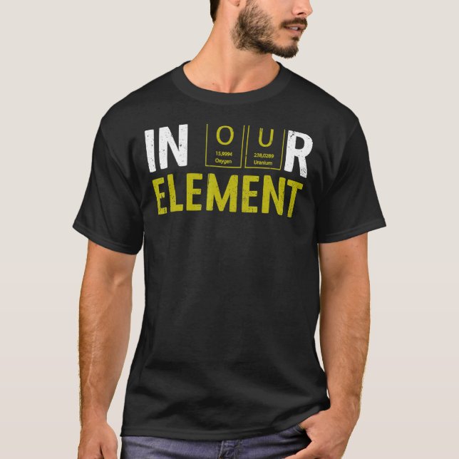 Camiseta No nosso laboratório de Ciências Elementares da Qu (Frente)