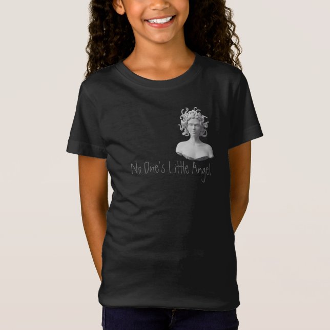 Camiseta 'No One's Little Angel' Medusa/ Emo/ Rebel Kid's (Frente)