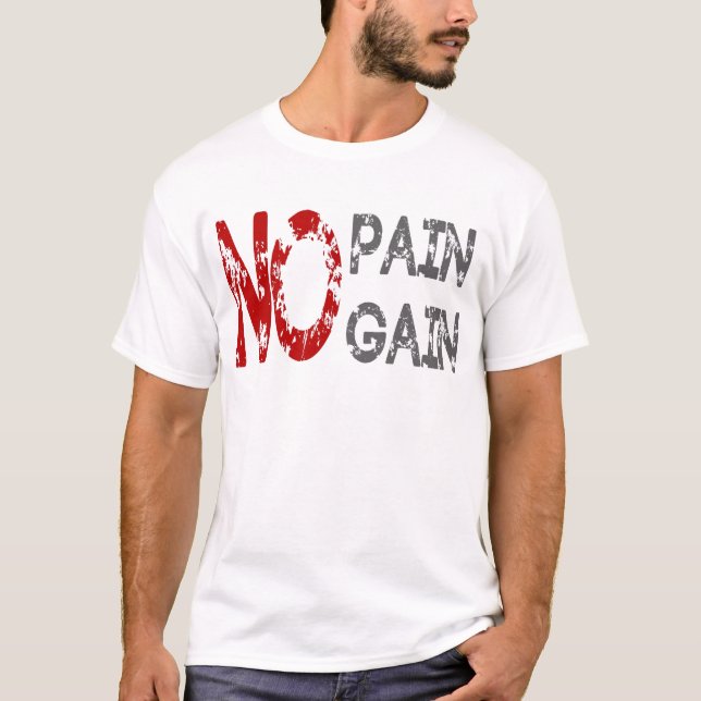Camiseta no pain gain (Frente)