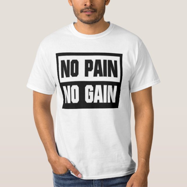 Camiseta No Pain No Gain (Frente)