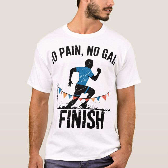 Camiseta no pain no gain (Frente)