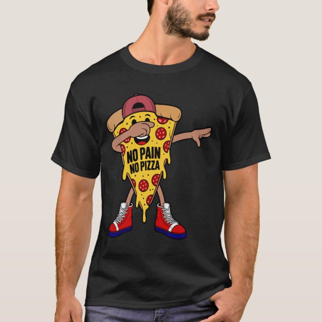 Camiseta NO PAIN NO PIZZA (Frente)