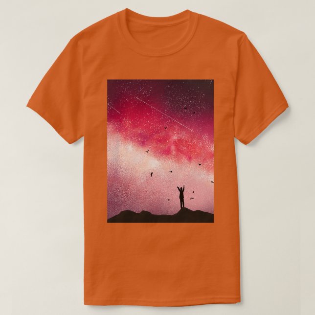 Camiseta No pombo escuro (Frente do Design)