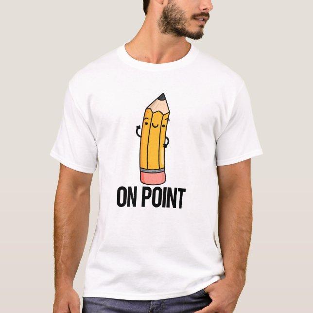 Camiseta No Ponto Engraçado Lápis (Frente)
