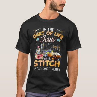 Camiseta No Quilt Of Life Jesus É O Stitch