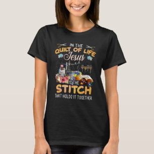 Camiseta No Quilt Of Life Jesus É O Stitch