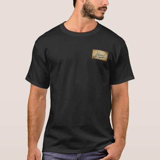 Camiseta No rio Swan - Toda História Semanal Preta (Frente)