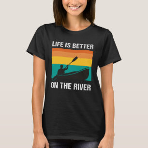Camiseta No Rio Vintage Kayaking Canoe Paddling