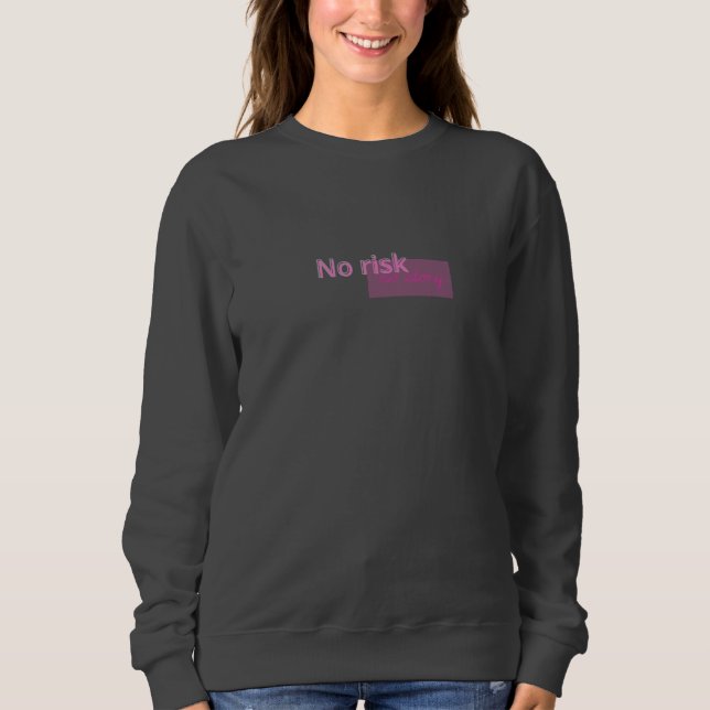 Camiseta No Risk No Story – Bold Motivational Quote Design (Frente)