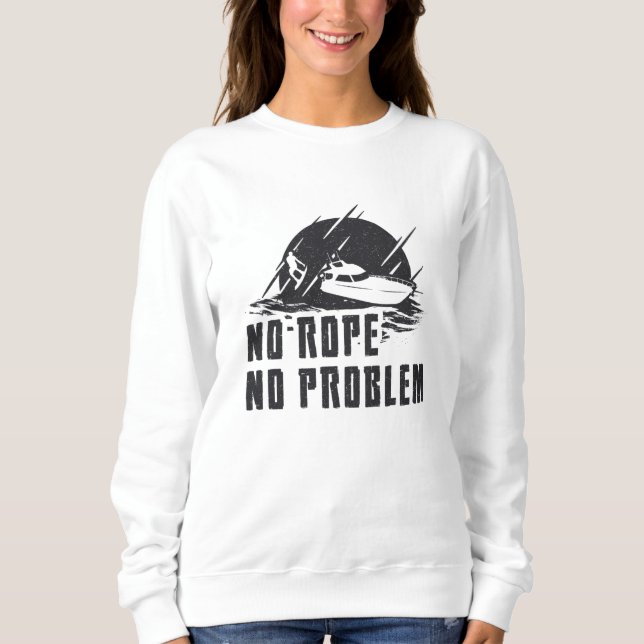 Camiseta No Rope No Problem Wakeboard Wake Wakeboarding (Frente)