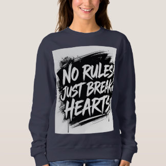 Camiseta No Rules Just Break Hearts – Bold Street Typograph