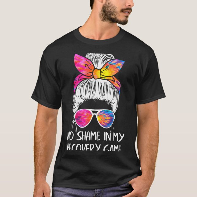 Camiseta No Shame In My Recovery Game Sobriety Aa Na Anni  (Frente)