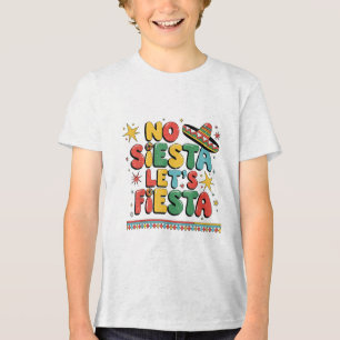 Camiseta No Siesta Deixa Fiesta Engraçado Cinco De Mayo Tod
