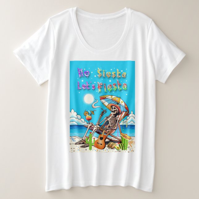 Camiseta No Siesta Vamos Fiesta (Frente do Design)