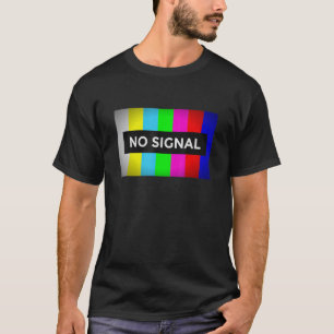 Camiseta No Signal Retro Nerd Test Screen TV
