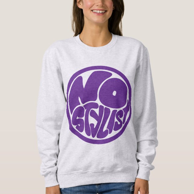 Camiseta NO STYLIST single purp emblema (Frente)
