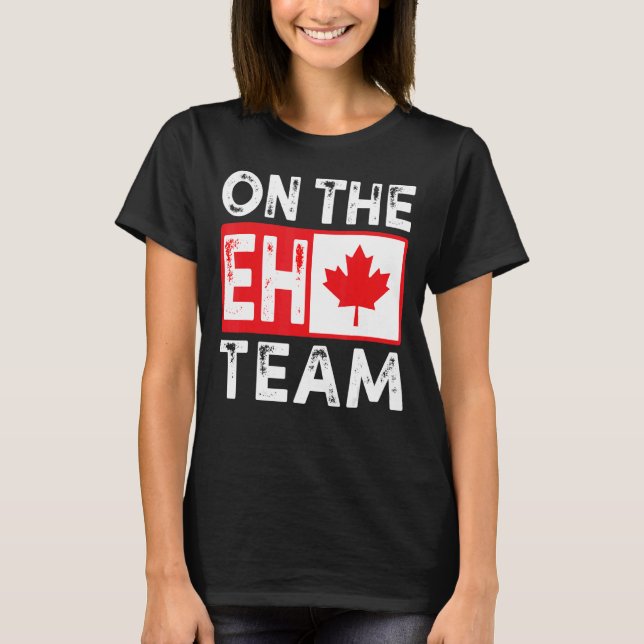 Camiseta No Time Eh Canada Day Maple Leaf Canadian Flag (Frente)