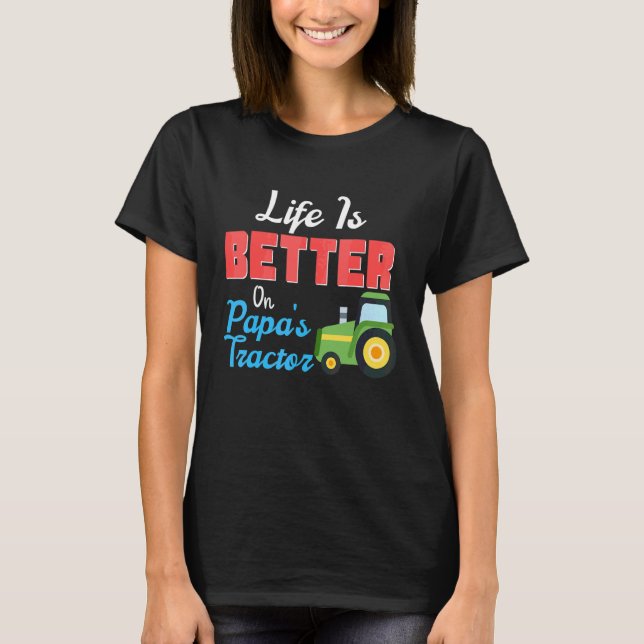 Camiseta No Trator do Papai Fazenda Verde (Frente)