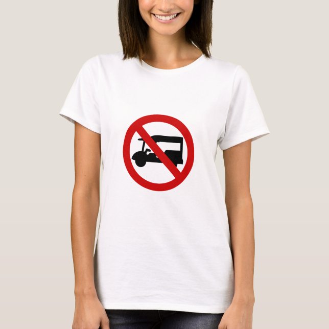 Camiseta NO Tuk-Tuk TAXI ⚠ Sinal de Estrada Tailandês ⚠ (Frente)