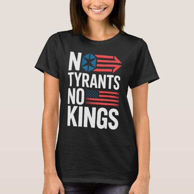 Camiseta No Tyrants No Kings / Hands Off Protest (Frente)
