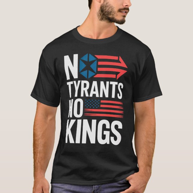 Camiseta No Tyrants No Kings / Hands Off Protest (Frente)