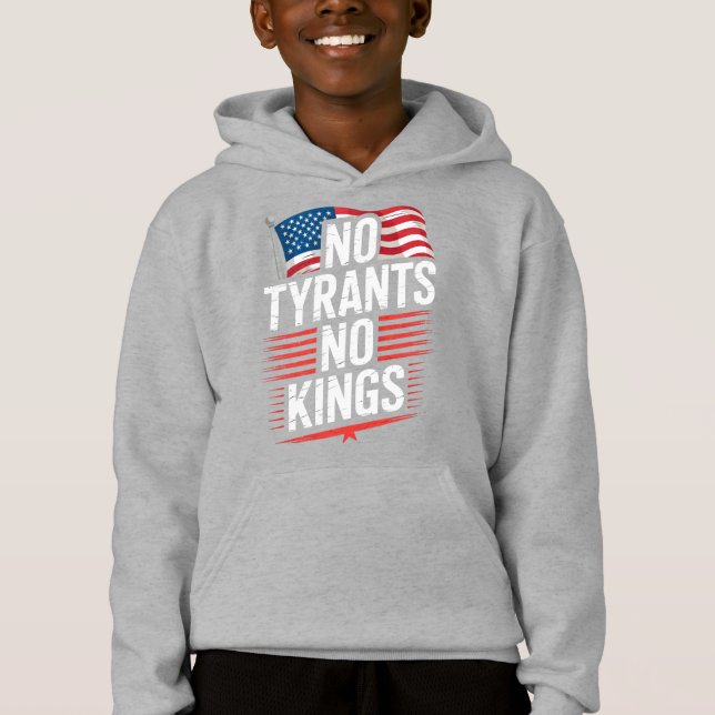 Camiseta No Tyrants No Kings Patriotic Freedom Activism Tee (Frente)