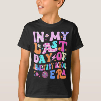 Camiseta No último dia da era da escola primária crianças