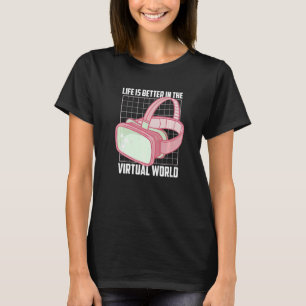 Camiseta No Virtual World Player For Console Gamer