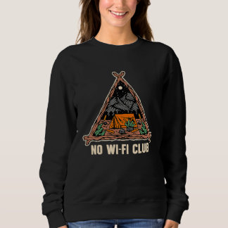 Camiseta No Wifi Club Wildlife Mountain Outdoor Summit Hiki