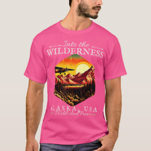 Camiseta No Wilderness Alaska EUA vintage design TShi