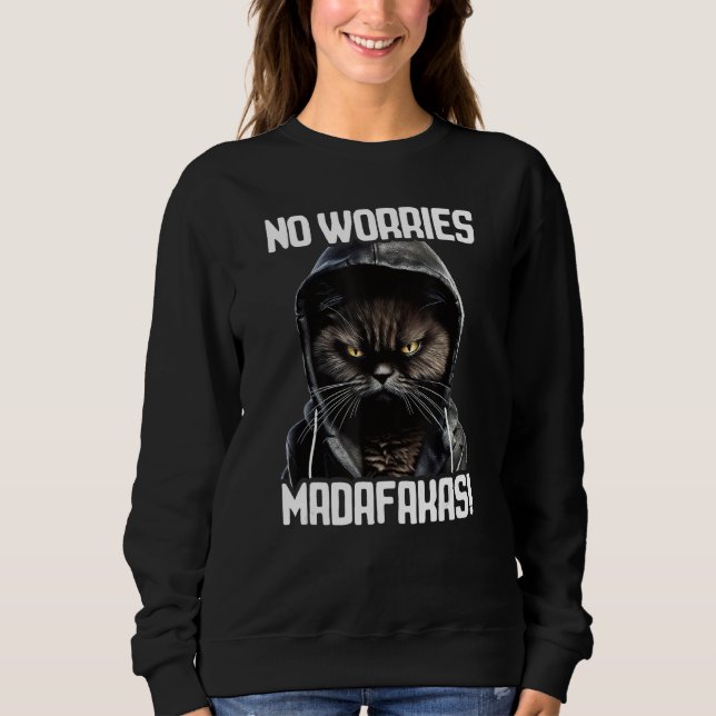 Camiseta No Worries Madafakas Cat I Cat No Worries (Frente)