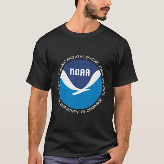 Camiseta Noaa — Gestão Do Oceano Nacional E Da Atmosfera (Frente)