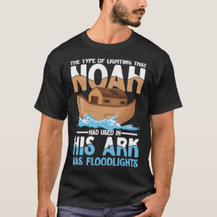 Camiseta Noah Havia Usado Na Arca Dele As Luzes De Inundaçã