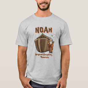 Camiseta Noah Original Conspirando Teórico Cristão Humor