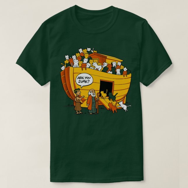 Camiseta Noahs Ark Cat (Frente do Design)