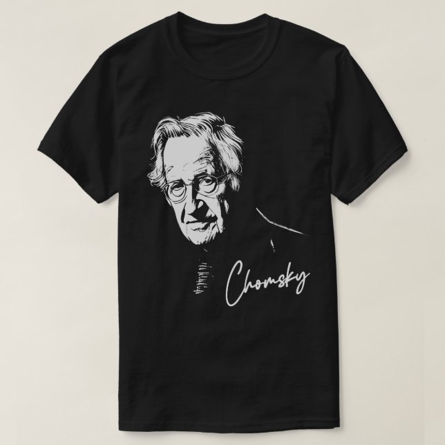 Camiseta Noam Chomsky (Frente do Design)