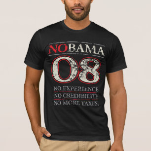 Camiseta NOBAMA ou NENHUM OBAMA '08