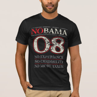 Camiseta NOBAMA ou NENHUM OBAMA '08