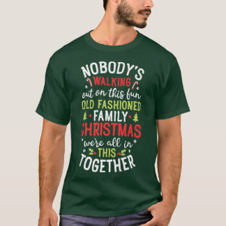Camiseta Nobodys Saindo Neste Divertido Natal De Família
