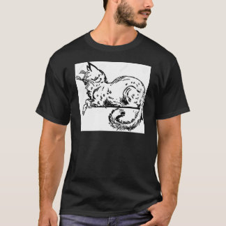Camiseta Nobre Cat Sentado Na Borda