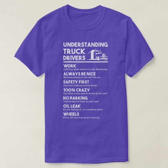 Camiseta Noções básicas sobre drivers de caminhão (Frente do Design)