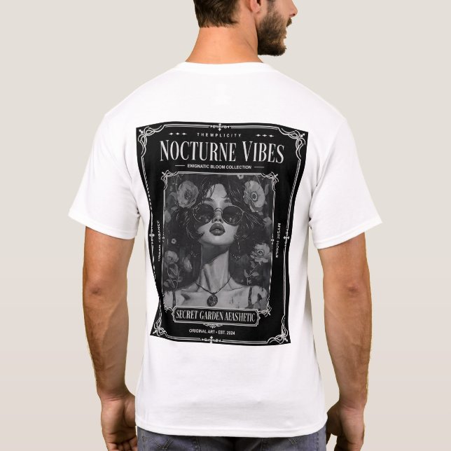 Camiseta Nocturne Vibes Secret Garden (Verso)