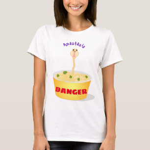 Camiseta Nódulos bonitos cobra ilustram humor com ilustra