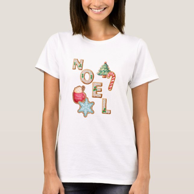 Camiseta NOEL Cookie e doces (Frente)