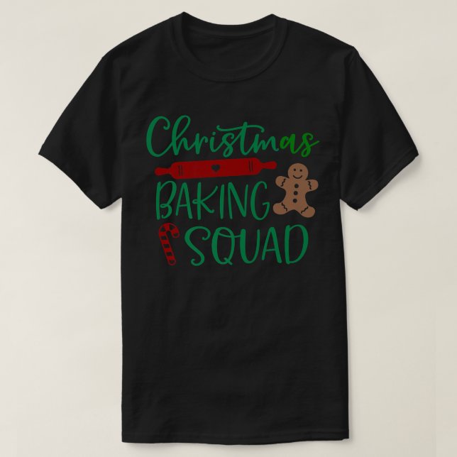 Camiseta Noel do padeiro Natal Novelty Holiday Squad (Frente do Design)