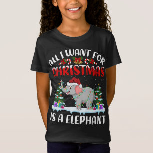 Camiseta Noel Hat Engraçado Tudo Que Quero Para O Natal É U