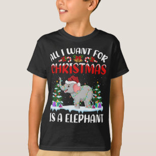 Camiseta Noel Hat Engraçado Tudo Que Quero Para O Natal É U